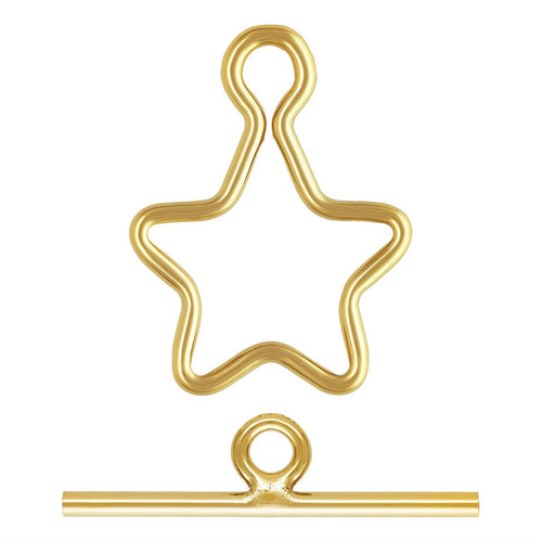 10mm Star Toggle Set (1.0mm Wire), 14k Gold Filled, #4002054SSET