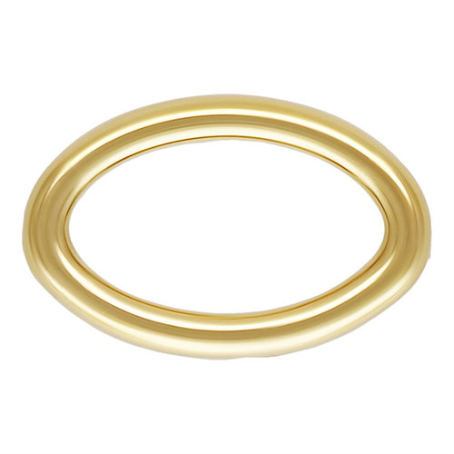 22ga Closed Oval Jump Ring 0.64x3.5x3.5, 14k Gold filled, #4004435OVC