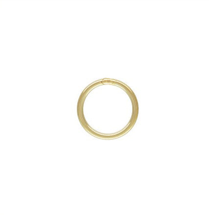 22ga Closed Jump Ring 0.64x6mm, 14k Gold Filled, Sterling Silver, 14k Rose Gold Filled#4004442C