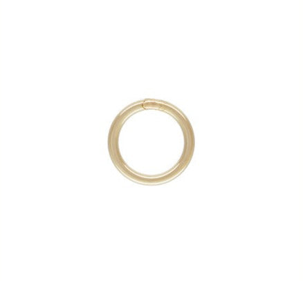 22ga Closed Jump Ring 0.64x5mm, 14k Gold Filled, Sterling Silver, 14k Rose Gold Filled, #4004452C