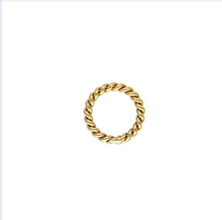 20.5ga Twisted jump Ring 0.76x5mm, 14k Gold Filled, #4004472CT