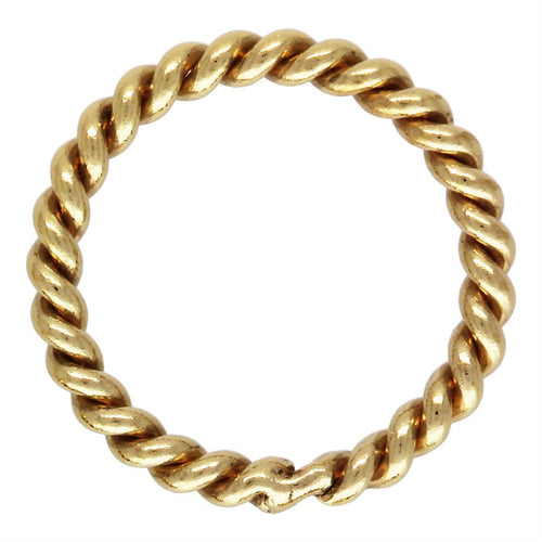 20.5ga Twisted Jump Ring 0.76x6mm, 14k Gold Filled, Sterling Silver, #4004481CT