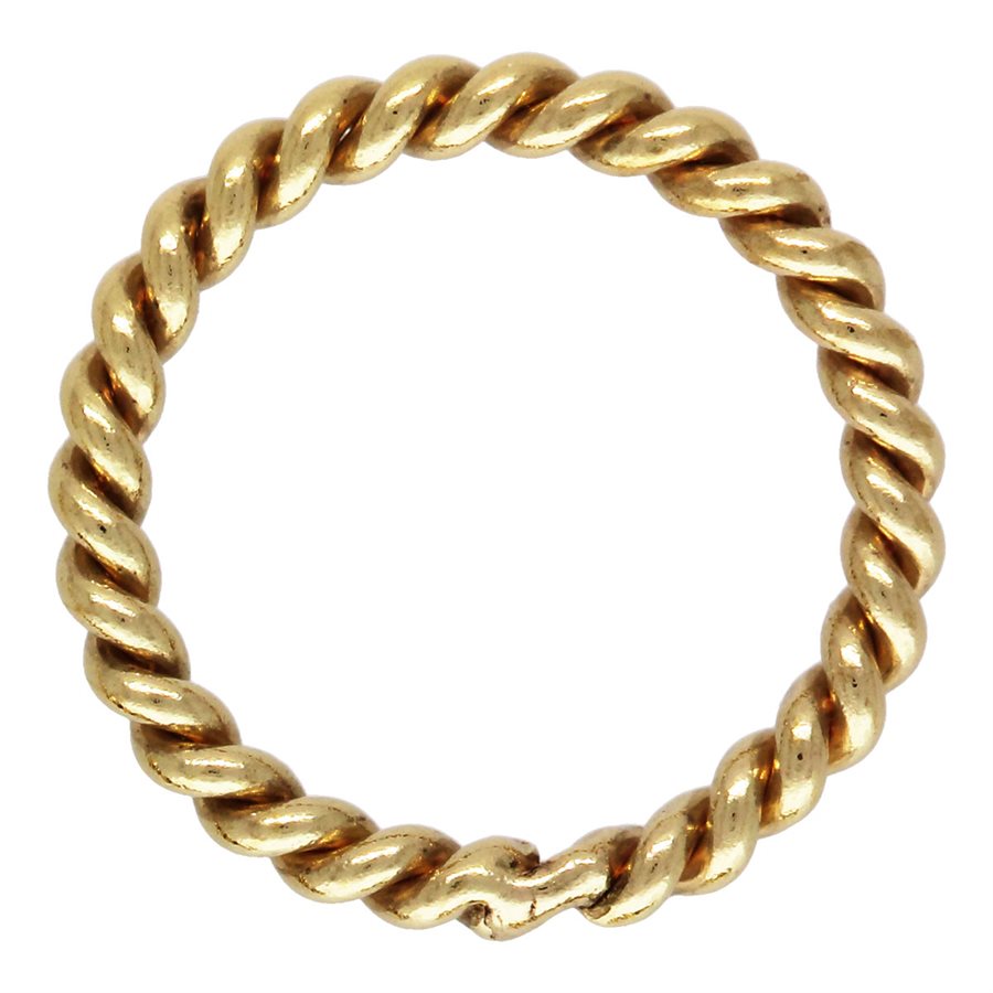20.5ga Twisted Jump Ring 0.76x6mm, 14k Gold Filled, Sterling Silver, #4004481CT