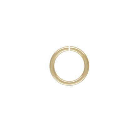 20.5ga Open Jump Ring 0.76x6mm, 14k Gold Filled, Sterling Silver, 14k Rose Gold Filled, #4004481