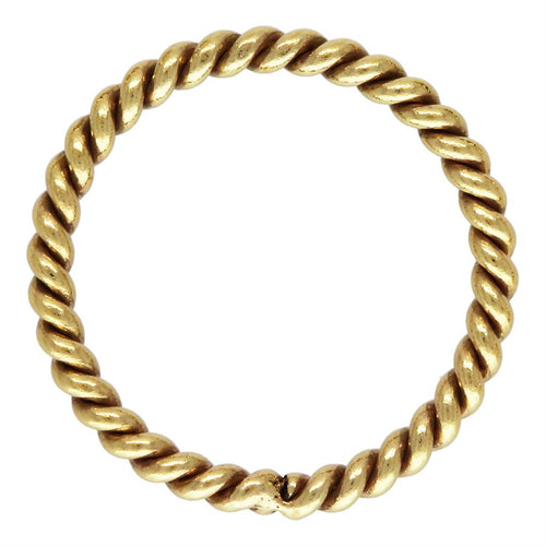 20.5ga Twisted Jump Ring 0.76x7mm, 14k Gold Filled, Sterling Silver, #4004486CT