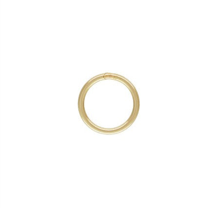 20.5ga Closed jump Ring 0.76x7mm, 14k Gold Filled, Sterling Silver, 14k Rose Gold Filled, #4004486C