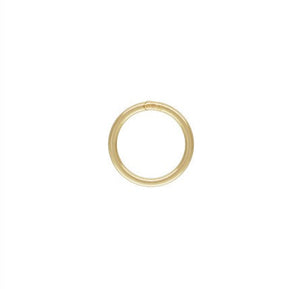 20.5ga Closed jump Ring 0.76x7mm, 14k Gold Filled, Sterling Silver, 14k Rose Gold Filled, #4004486C