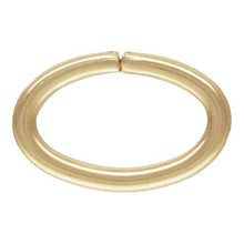 Open Oval Jump Ring 0.89x4.9x7.6mm, 14k Gold Filled, Sterling Silver, #4004497OV