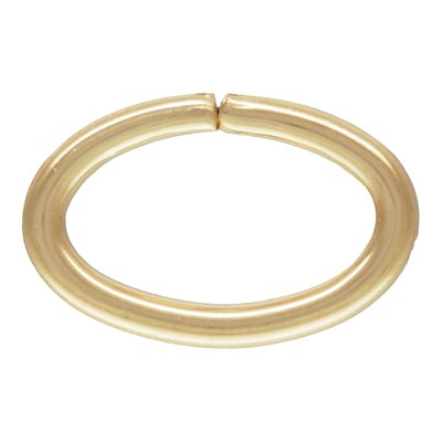 Open Oval Jump Ring 0.89x4.9x7.6mm, 14k Gold Filled, Sterling Silver, #4004497OV