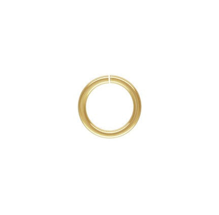 18ga Open jump Ring 1.0x8mm, 14k Gold Filled, Sterling Silver, #4004527