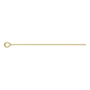 22ga Eyepin .64mm x 1.5", 14k Gold Filled, Sterling Silver, #4005458