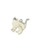 White cat Mother Of Pearl, SKU#M159