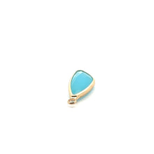 Gold charm SKU#M3104blue