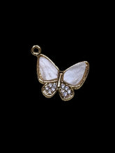 Butterfly charm with rhinestones, SKU#M4425