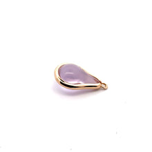 Pink round tear drop shape charm, SKU#M2164pink