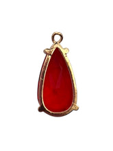 Ruby tear drop crystal charm, SKU#M2152ruby