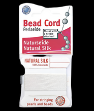 Silk white bead cord, size 2, SKU#BCSWH02G