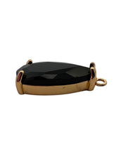 Black tear drop crystal charm, SKU#M2152black