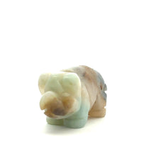 Amazonite multicolor pig shaped stone SKU#M2682