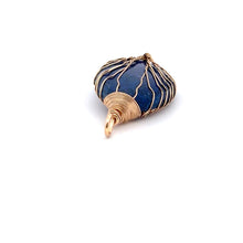 Lazurits stone, wire wrapped stone, SKU#M3014
