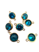 3mm, Gold filled , 3A, Cubic Zicronia Bezel Connector 
SKU#4030CM12