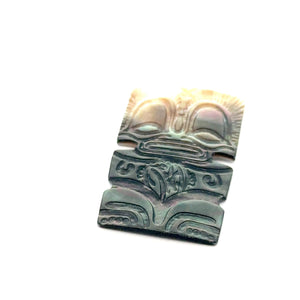 Mother of Pearl Tiki Head Charm Sku#M3489