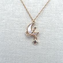 Moon And Star Charm, Gold Plated, M4422