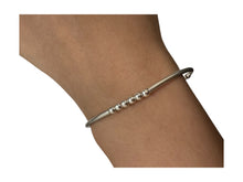 Sterling Silver stretchy tube bead bracelet, SKU#5014833675L