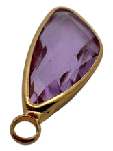 Princess purple crystal charm, SKU#M3104Ppurple