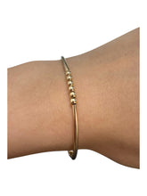 14KGF 6.75” stretchy tube bead bracelet, SKU#4014833675L