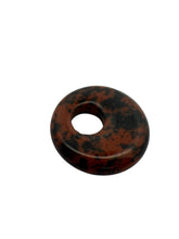 Brown and black marble gemstone beads, SKU#M2990