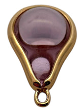 Pink round tear drop shape charm, SKU#M2164pink