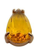 Yellow tear drop crystal charm, SKU#M2152yellow
