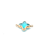 Gold star charm SKU#3103aquablue