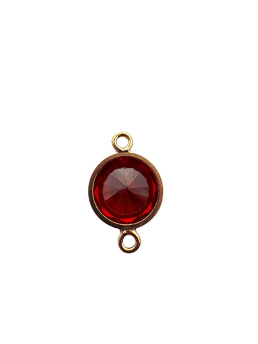 3mm, Gold filled , 3A, Cubic Zicronia Bezel Connector 
SKU#4030CM1