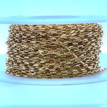 14KGF 3.55mm Flat Oval Rolo Hamilton Finish Chain, SKU#14SM1217