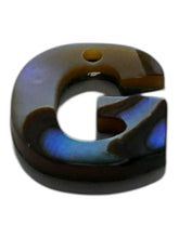 Abalone MOP letter pendant “G”