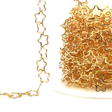 14KGF 8.12mm Flat Star Chain, SKU#SM1419F
