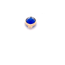 Dark blue Diamond shape crystal charm, SKU#M2156blue