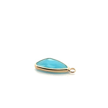 Gold charm SKU#M3104blue