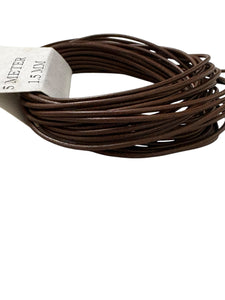 Brown Greek Leather Cord 1.5MM