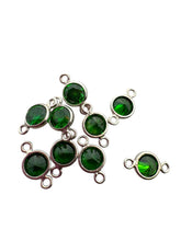 4mm,sterling silver, 3A, Cubic Zicronia Bezel Connector 
SKU#5005780M5