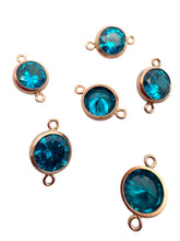 6mm, Rose Gold Filled, 3A, Cubic Zicronia Bezel Connector 
SKU#4805781M9