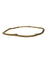 14KGF 6.75” stretchy tube beaded bracelet, SKU#4014838675L