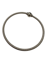 Sterling silver 6.5” threaded bead cable bracelet, SKU#502195465L