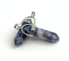 Blue Dot Jasper Silver Plated Pendant Sku#M1433