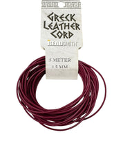 Dark Rose Greek Leather Cord 1.5MM