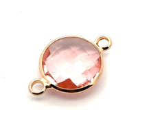 Pink crystal charm M2148