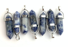 Blue Dot Jasper Silver Plated Pendant Sku#M1433