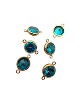 4mm,Gold Filled, 3A, Cubic Zicronia Bezel Connector 
SKU#4005780M12